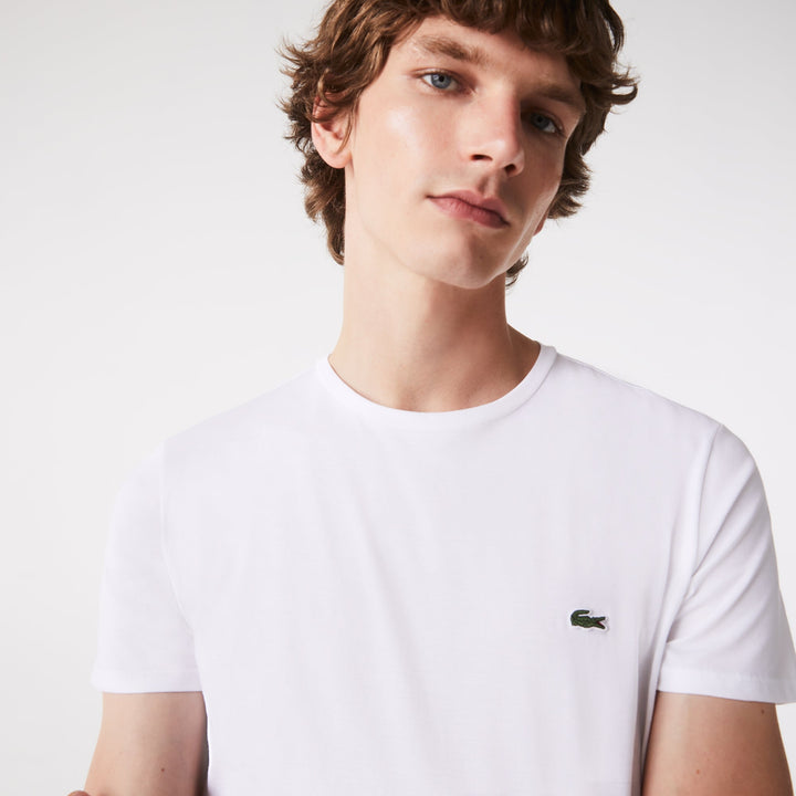 Lacoste T-shirt Blanc pima uni - Lothaire