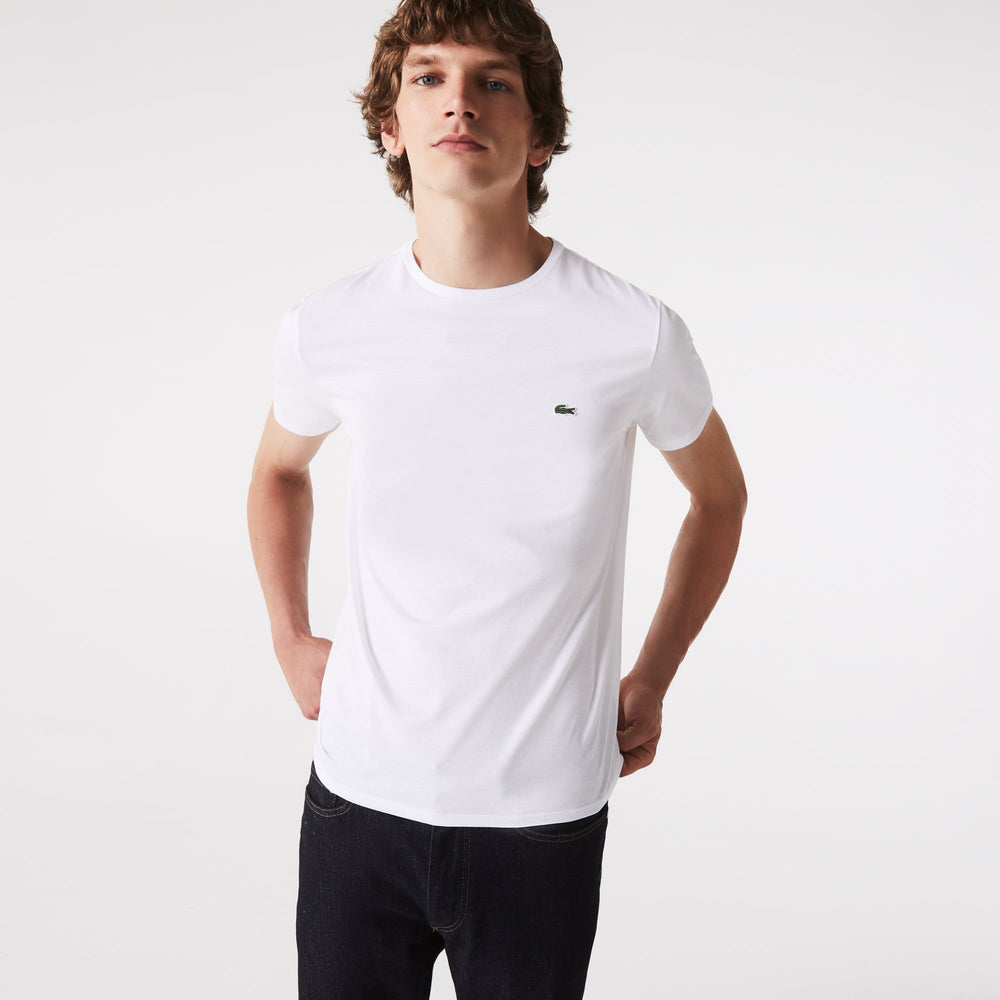 Lacoste T-shirt Blanc pima uni - Lothaire