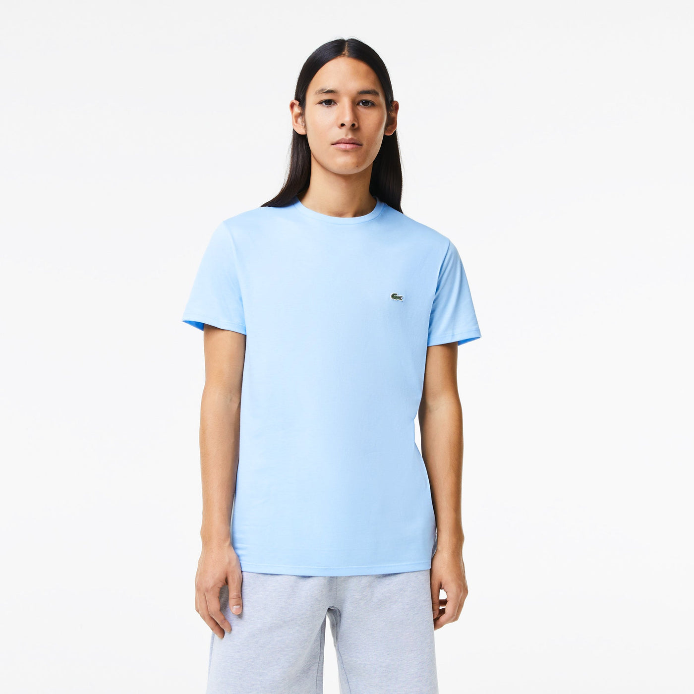 Lacoste T-shirt Bleu ciel pima uni - Lothaire