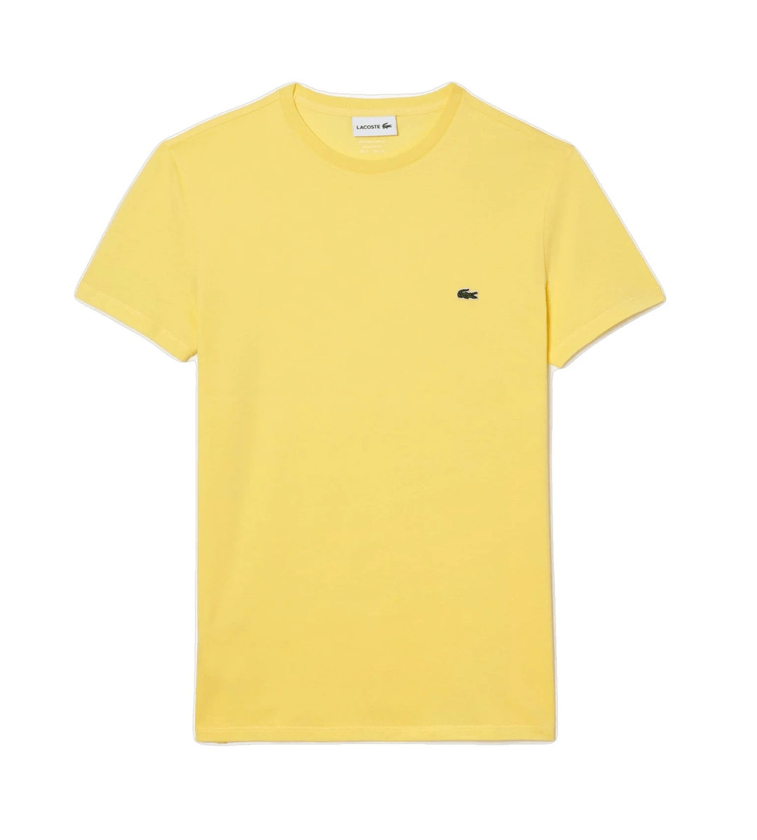 Lacoste T-shirt Jaune pima uni - Lothaire