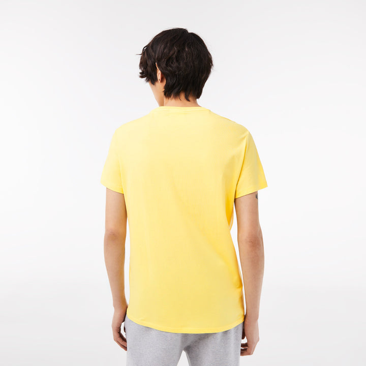 Lacoste T-shirt Jaune pima uni - Lothaire