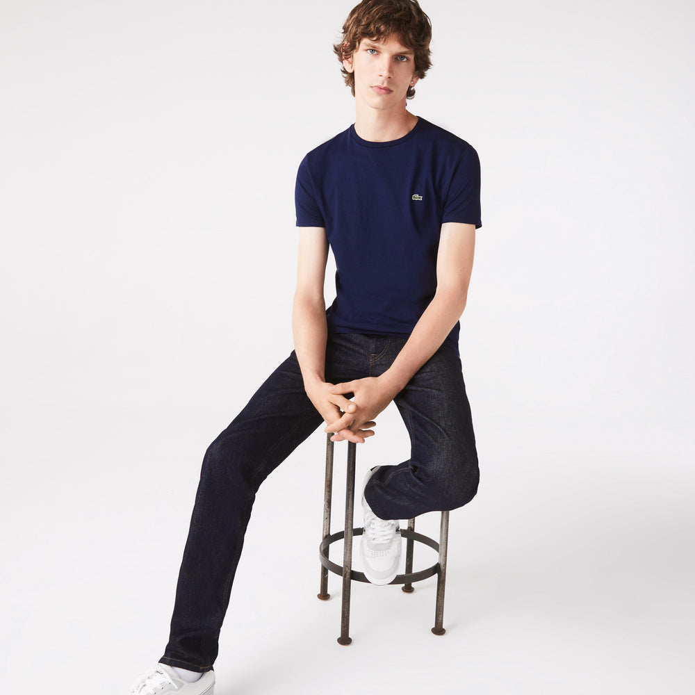 Lacoste T-shirt Marine pima uni - Lothaire