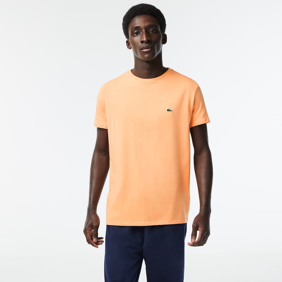 Lacoste T-shirt Orange clair pima uni - Lothaire