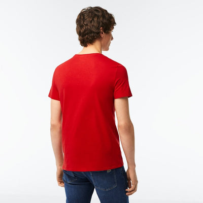 Lacoste T-shirt Rouge pima uni - Lothaire