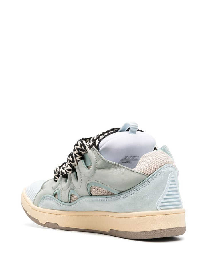 Lanvin - Baskets Curb bleu à semelle épaisse - Lothaire
