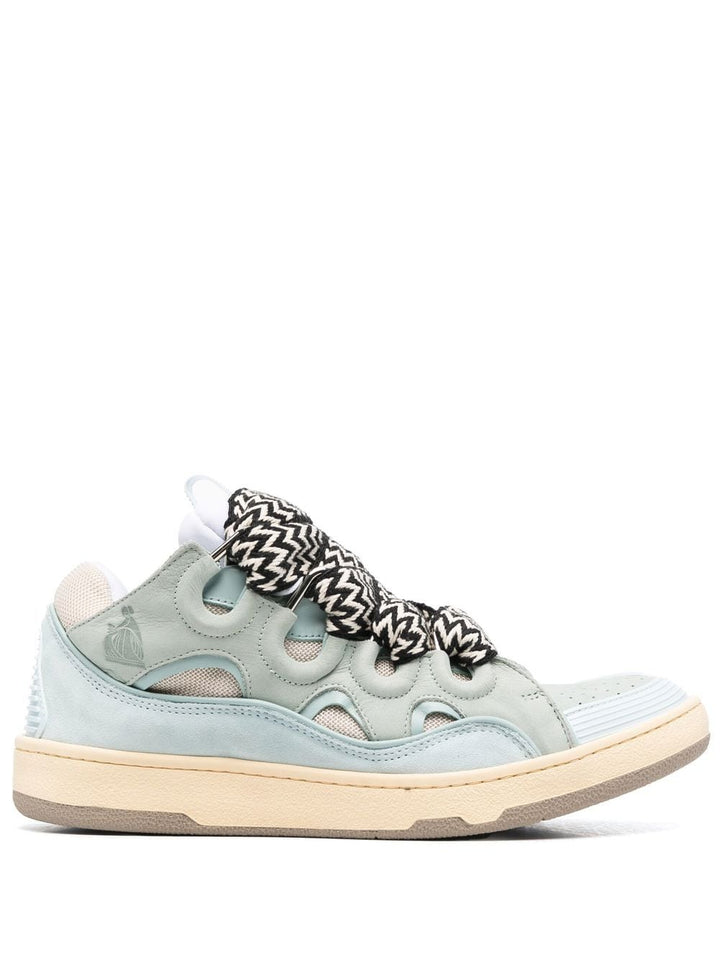 Lanvin - Baskets Curb bleu à semelle épaisse - Lothaire
