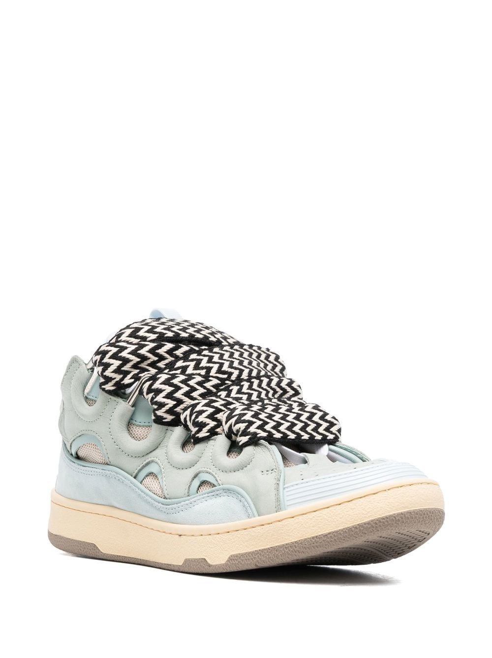 Lanvin - Baskets Curb bleu à semelle épaisse - Lothaire