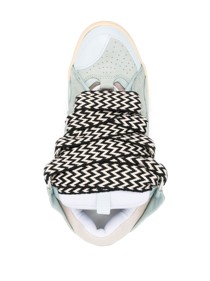 Lanvin - Baskets Curb bleu à semelle épaisse - Lothaire