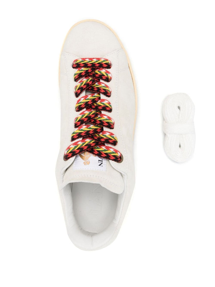Lanvin Baskets White à empiècements - Lothaire