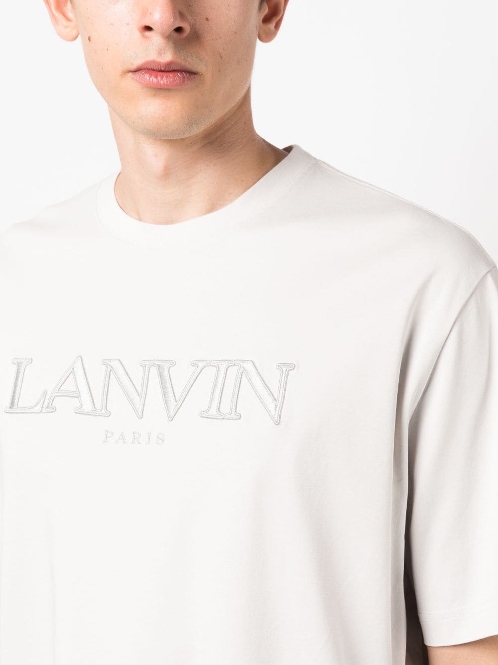 Lanvin T-shirt en coton à logo appliqué - Lothaire