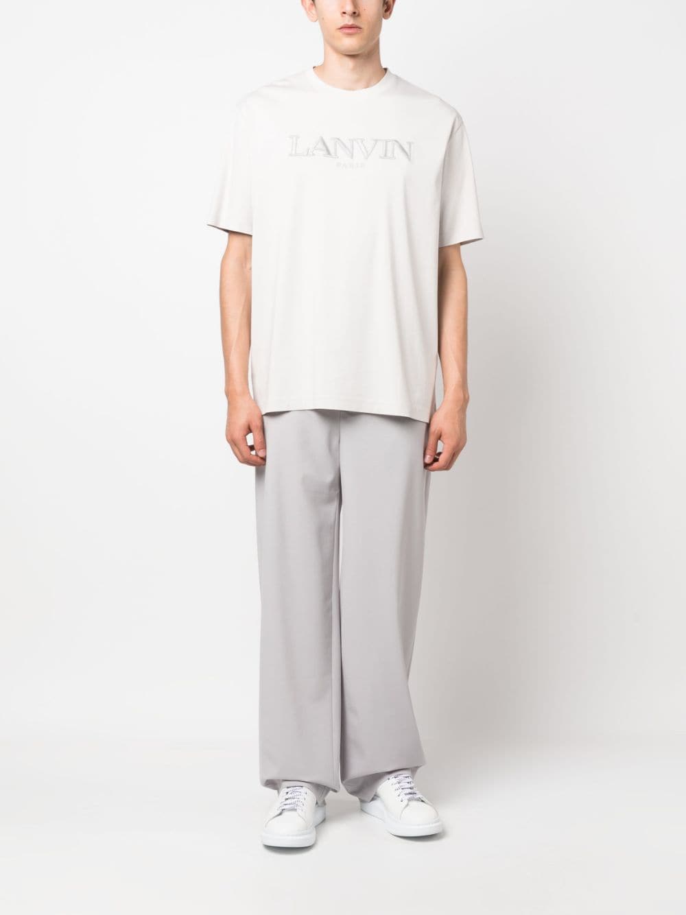Lanvin T-shirt en coton à logo appliqué - Lothaire