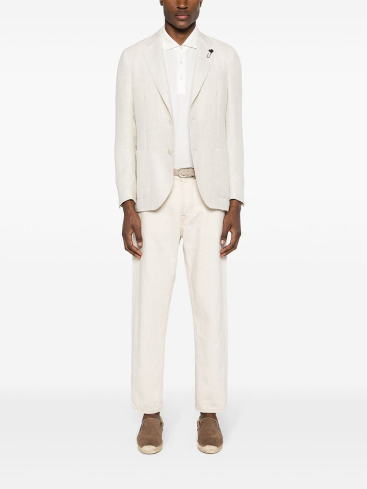 Lardini - Blazer beige clair à simple boutonnage - Lothaire
