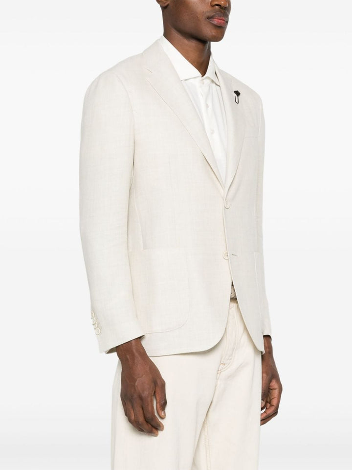 Lardini - Blazer beige clair à simple boutonnage - Lothaire