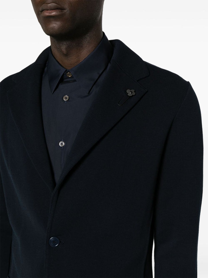 Lardini - Blazer boutonné à détail de broche - Lothaire