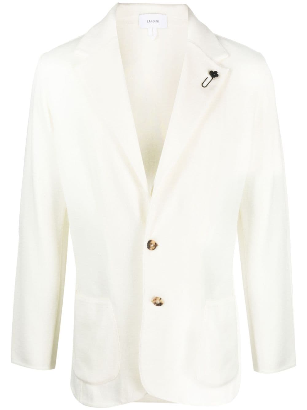 Lardini Blazer en laine à détail de broche - Lothaire