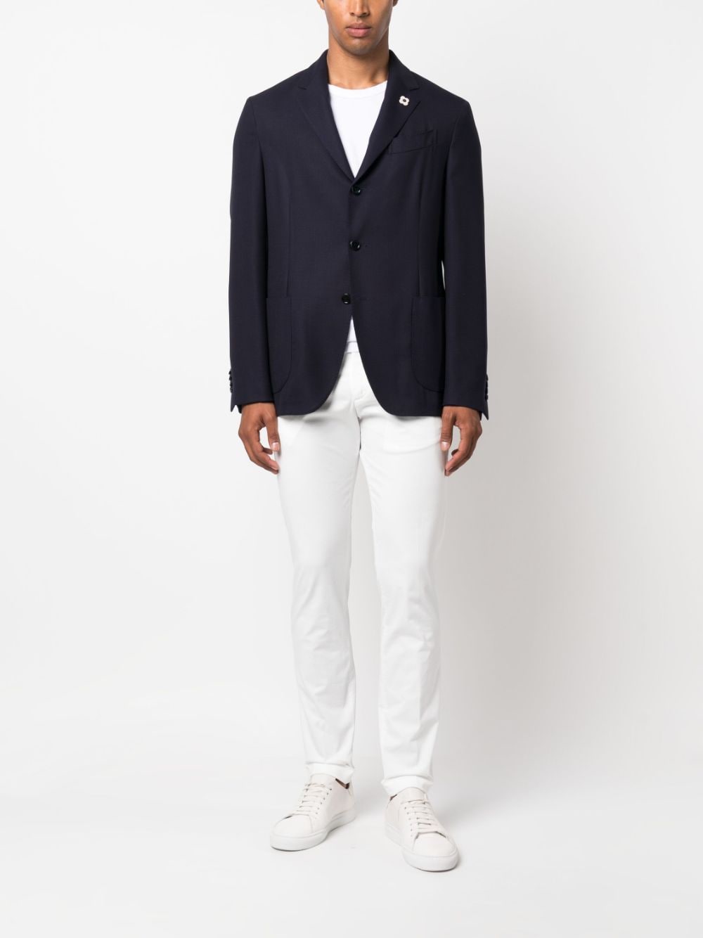 Lardini Veste Laine Marine - Lothaire