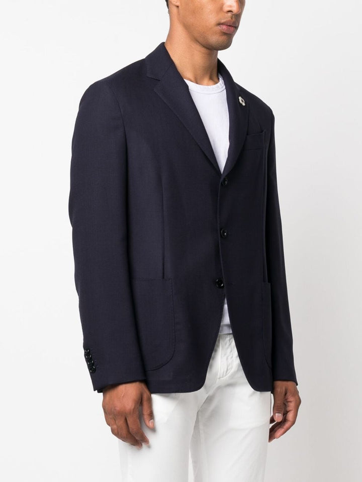 Lardini Veste Laine Marine - Lothaire