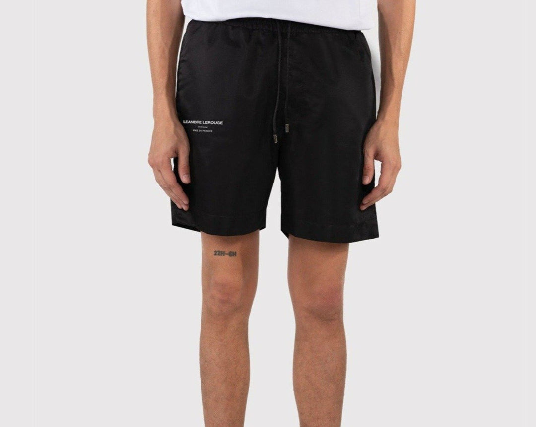 Leandre Lerouge - Short en Nylon noir - Lothaire boutiques (5931138744485)