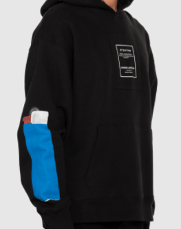 Leandre Lerouge - Sweatshirt à capuche / Lighter print noir - Lothaire boutiques (5934667202725)