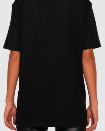Leandre Lerouge - T-shirt noir imprimé "WILD HORSES" - Lothaire boutiques (5935556755621)
