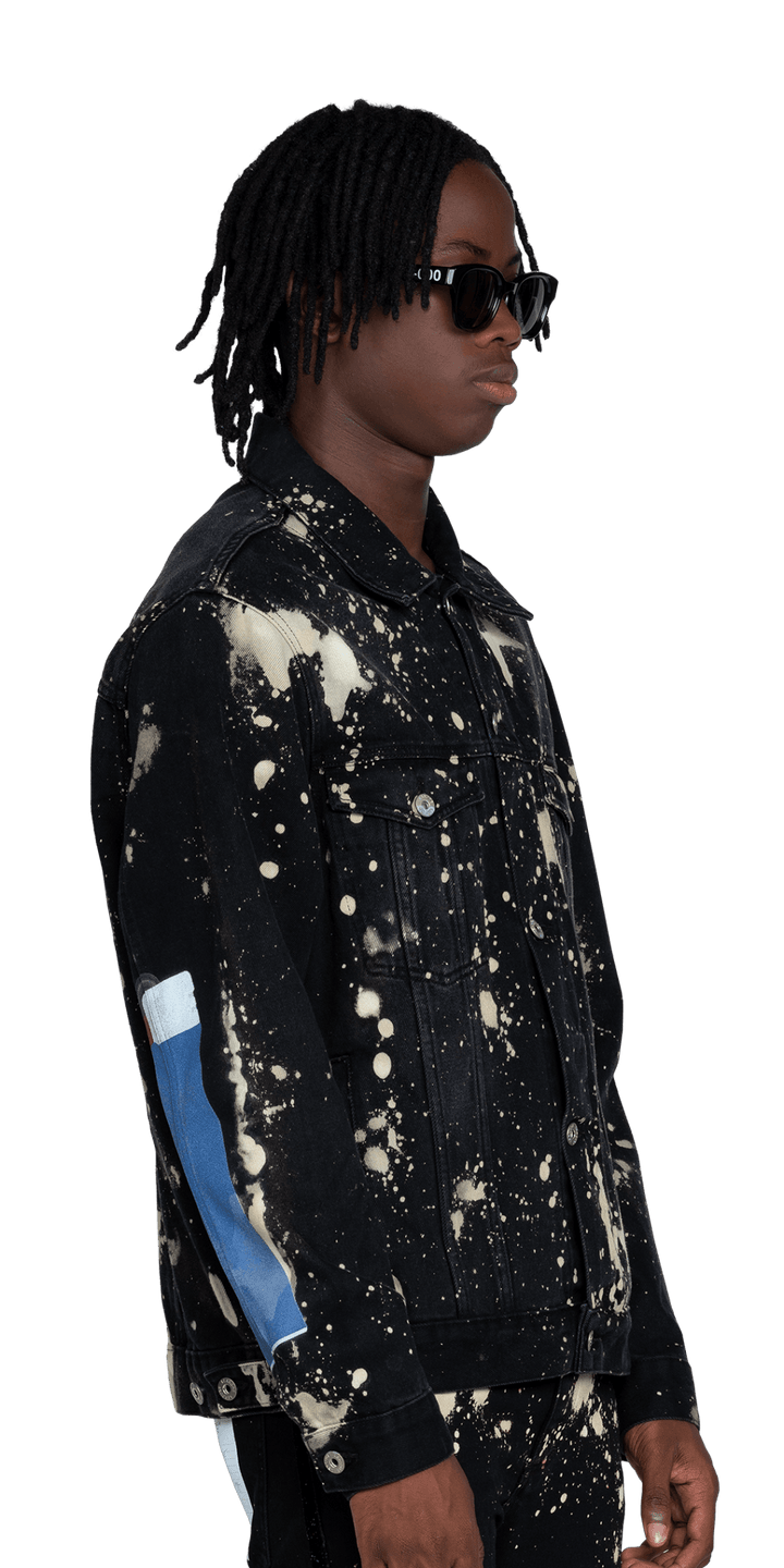Léandre Lerouge - Veste denim lighter constellation - Lothaire boutiques (7013195677861)