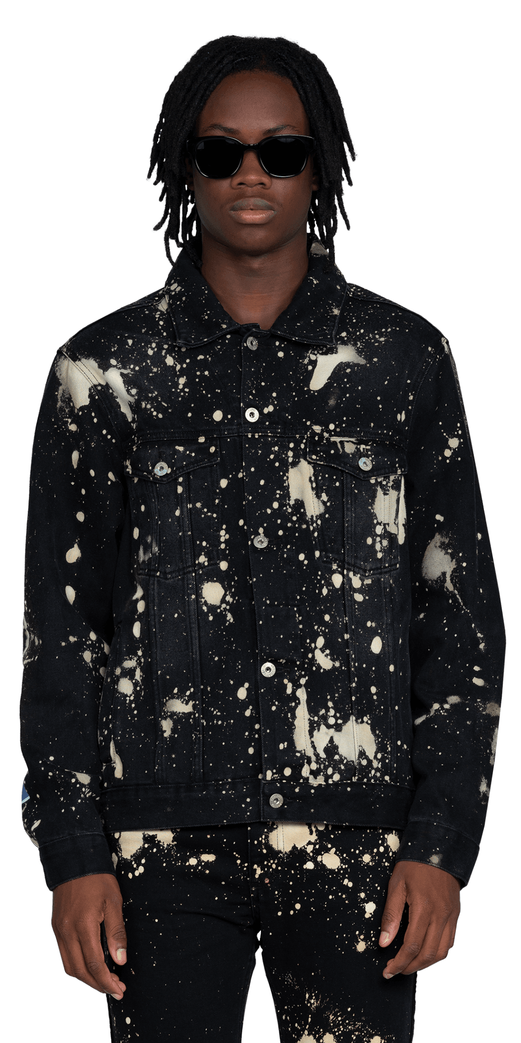 Léandre Lerouge - Veste denim lighter constellation - Lothaire boutiques (7013195677861)
