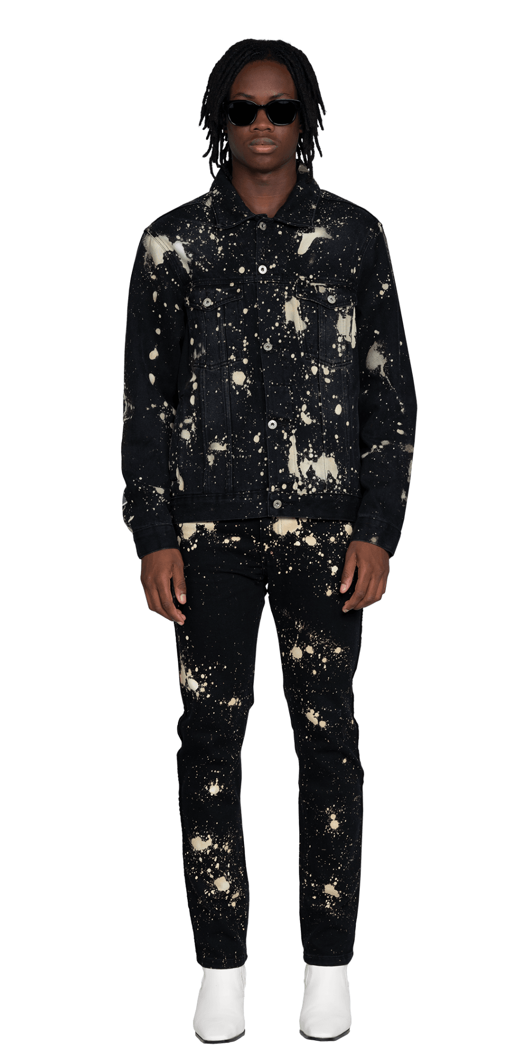 Léandre Lerouge - Veste denim lighter constellation - Lothaire boutiques (7013195677861)