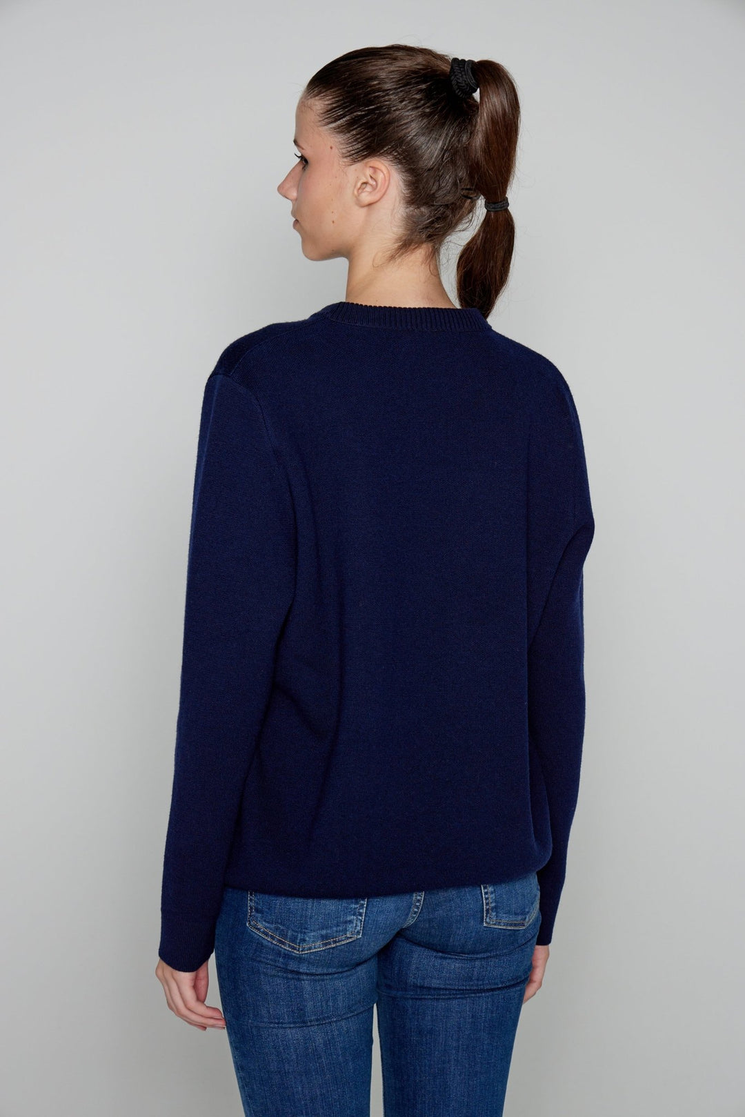 Lothaire - Pull Bleu - Petit Logo - Lothaire