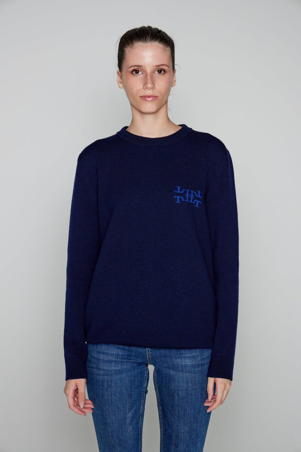 Lothaire - Pull Bleu - Petit Logo - Lothaire