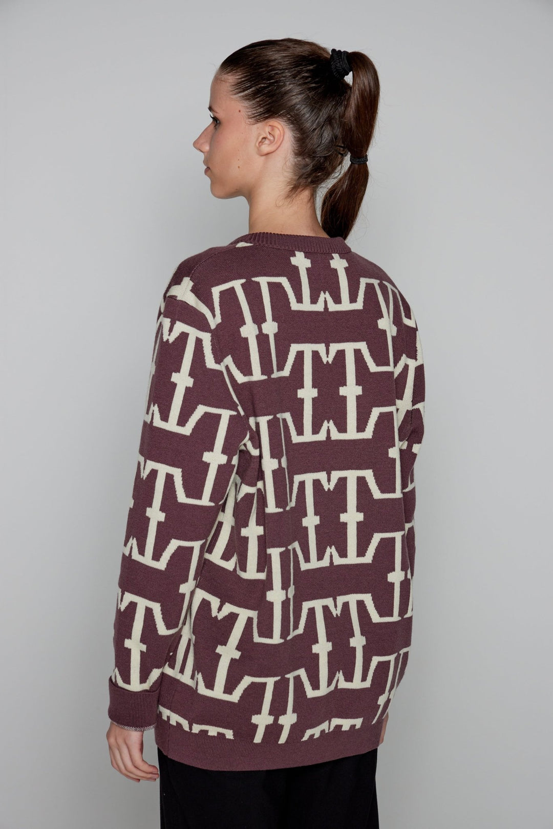 Lothaire - Pull Chocolat - Gros logo - Lothaire