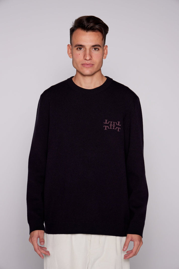 Lothaire - Pull Noir - Petit logo - Lothaire