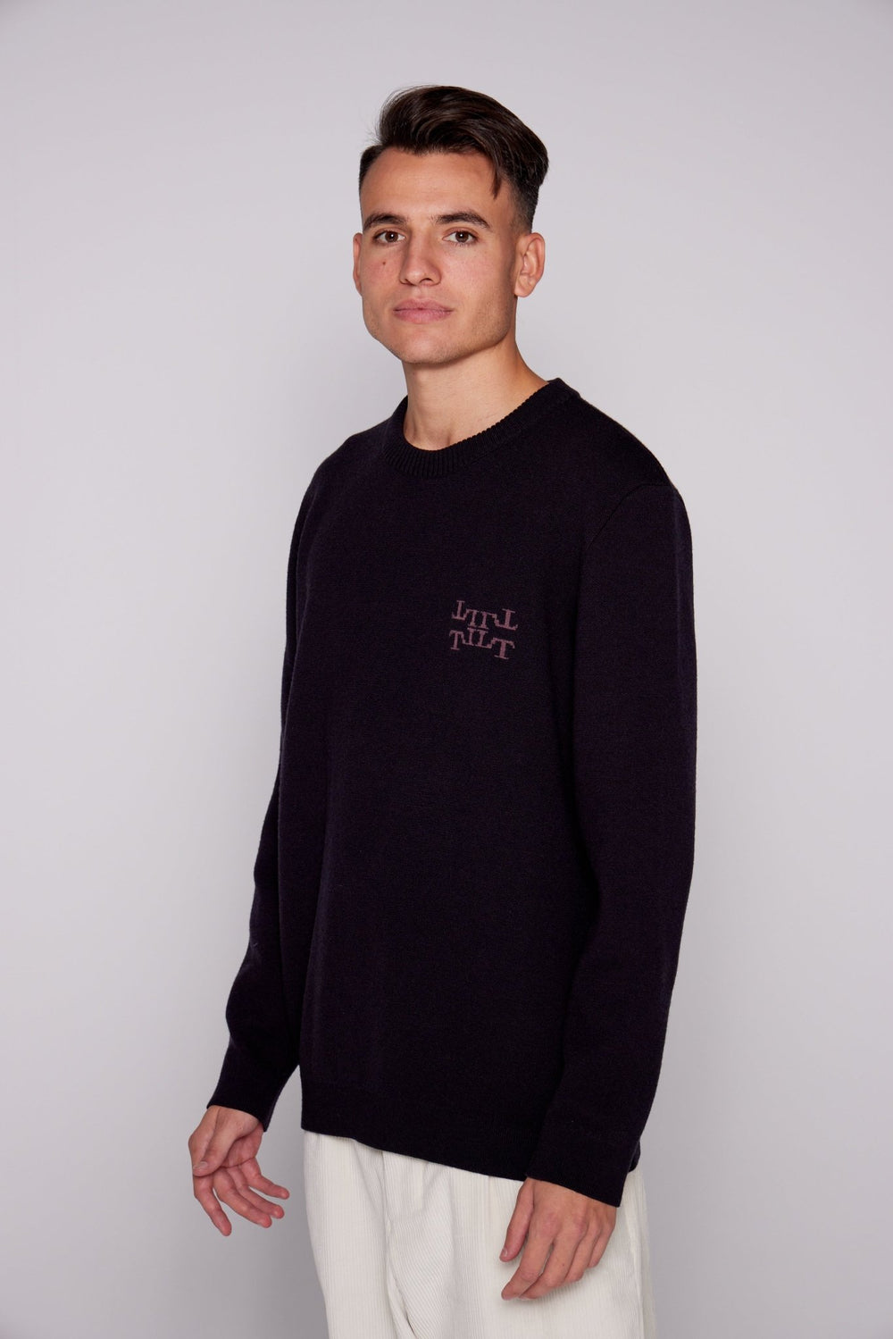Lothaire - Pull Noir - Petit logo - Lothaire