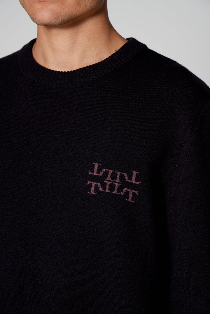 Lothaire - Pull Noir - Petit logo - Lothaire
