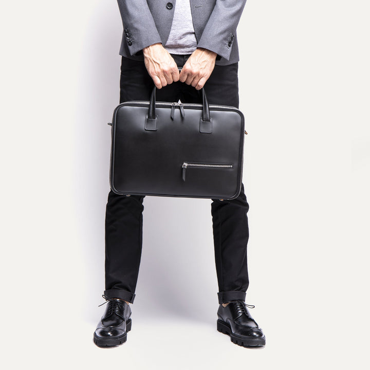 LUNDI PARIS - Porte documents - ALESSANDRO noir - Lothaire
