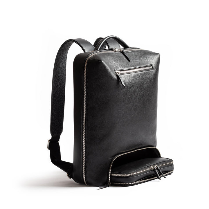 Lundi Paris - Sac à dos en cuir | GIANI Noir - Lothaire boutiques (7088355147941)