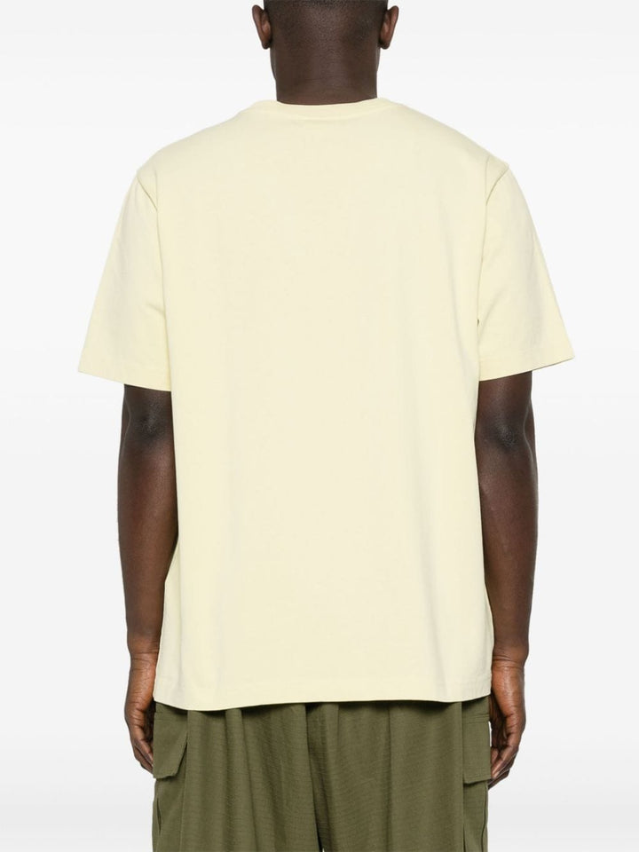 Maison Kitsuné - T-shirt jaune à broderies Handwriting - Lothaire