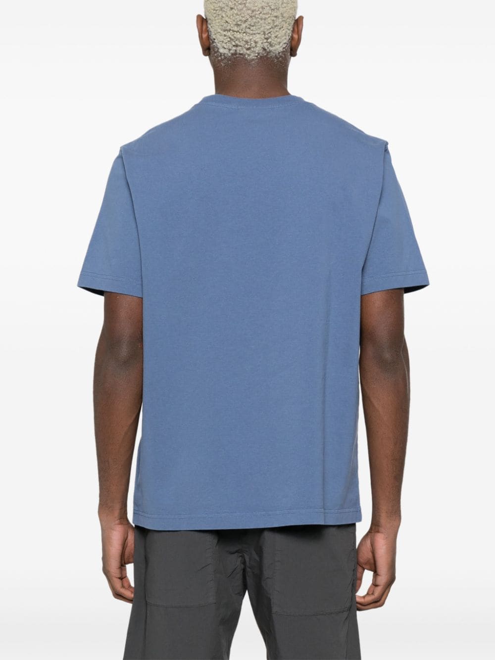 Maison Kitsuné - T-shirt Storm blue en coton à logo Handwriting - Lothaire