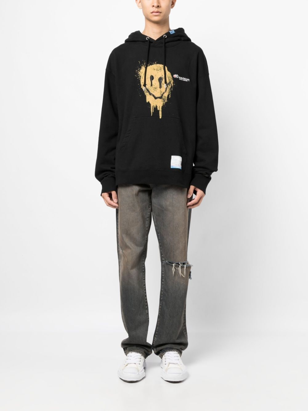 Maison Mihara Yasuhiro - Sweat à capuche Black Smiley - Lothaire