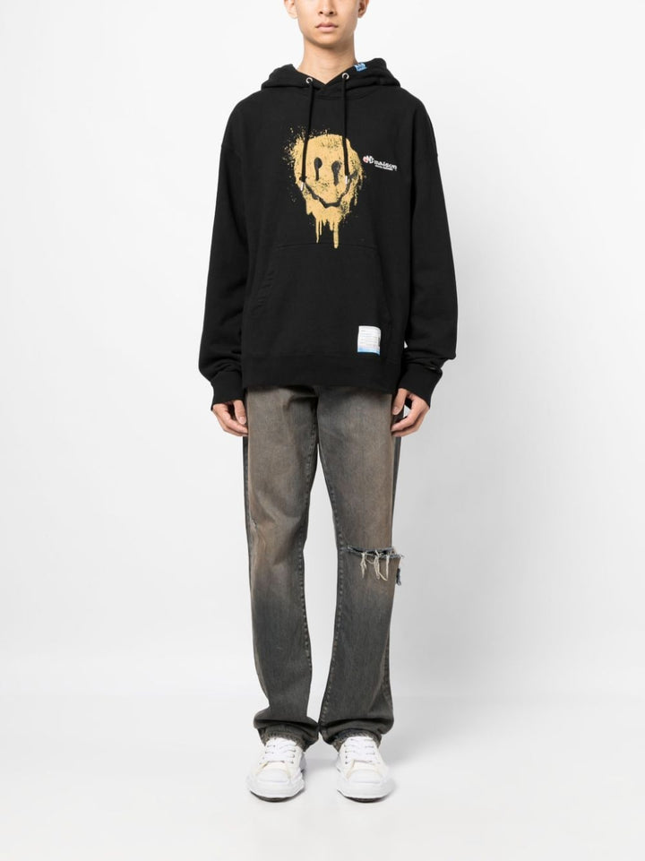 Maison Mihara Yasuhiro - Sweat à capuche Black Smiley - Lothaire