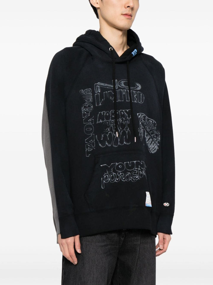 Maison Mihara Yasuhiro - Sweat à capuche superposé - Lothaire