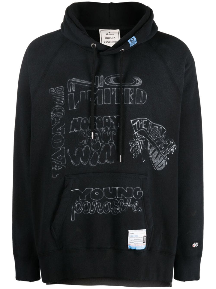 Maison Mihara Yasuhiro - Sweat à capuche superposé - Lothaire