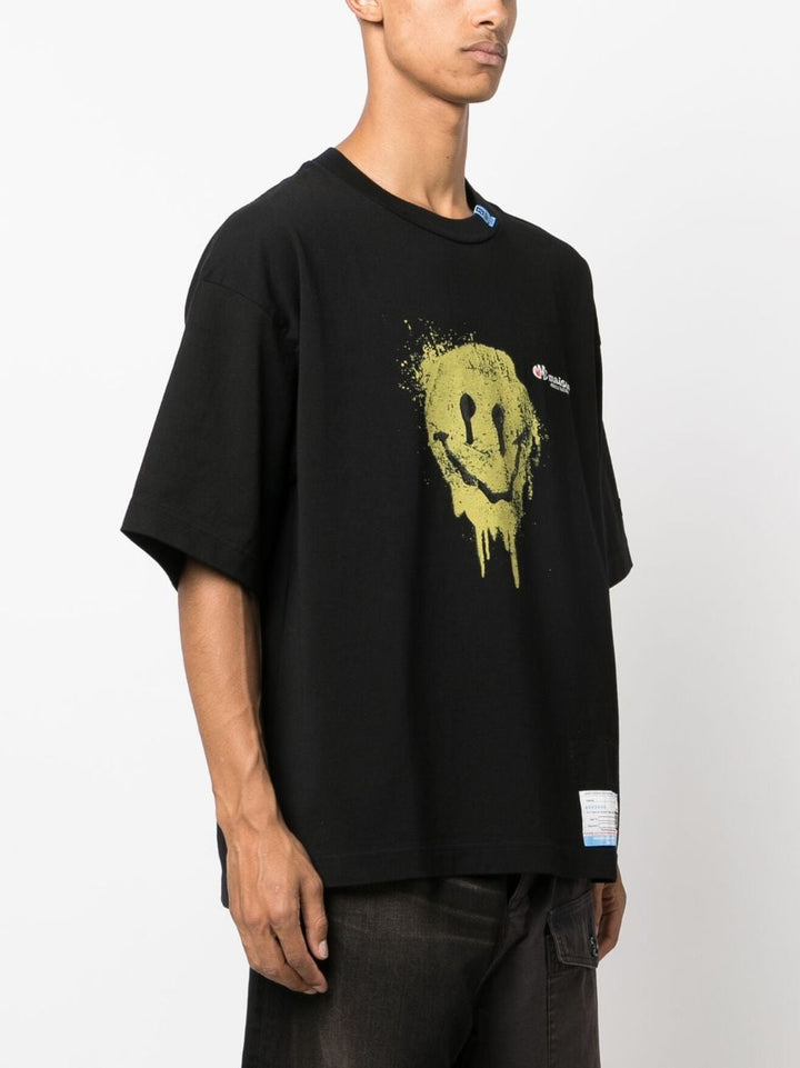 Maison Mihara Yasuhiro - T Shirt Black Smiley - Lothaire