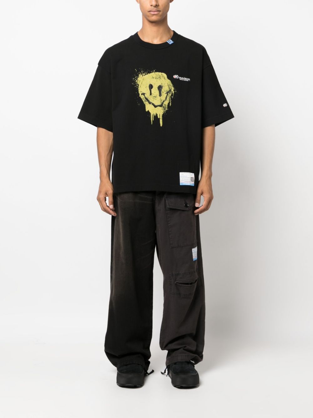 Maison Mihara Yasuhiro - T Shirt Black Smiley - Lothaire