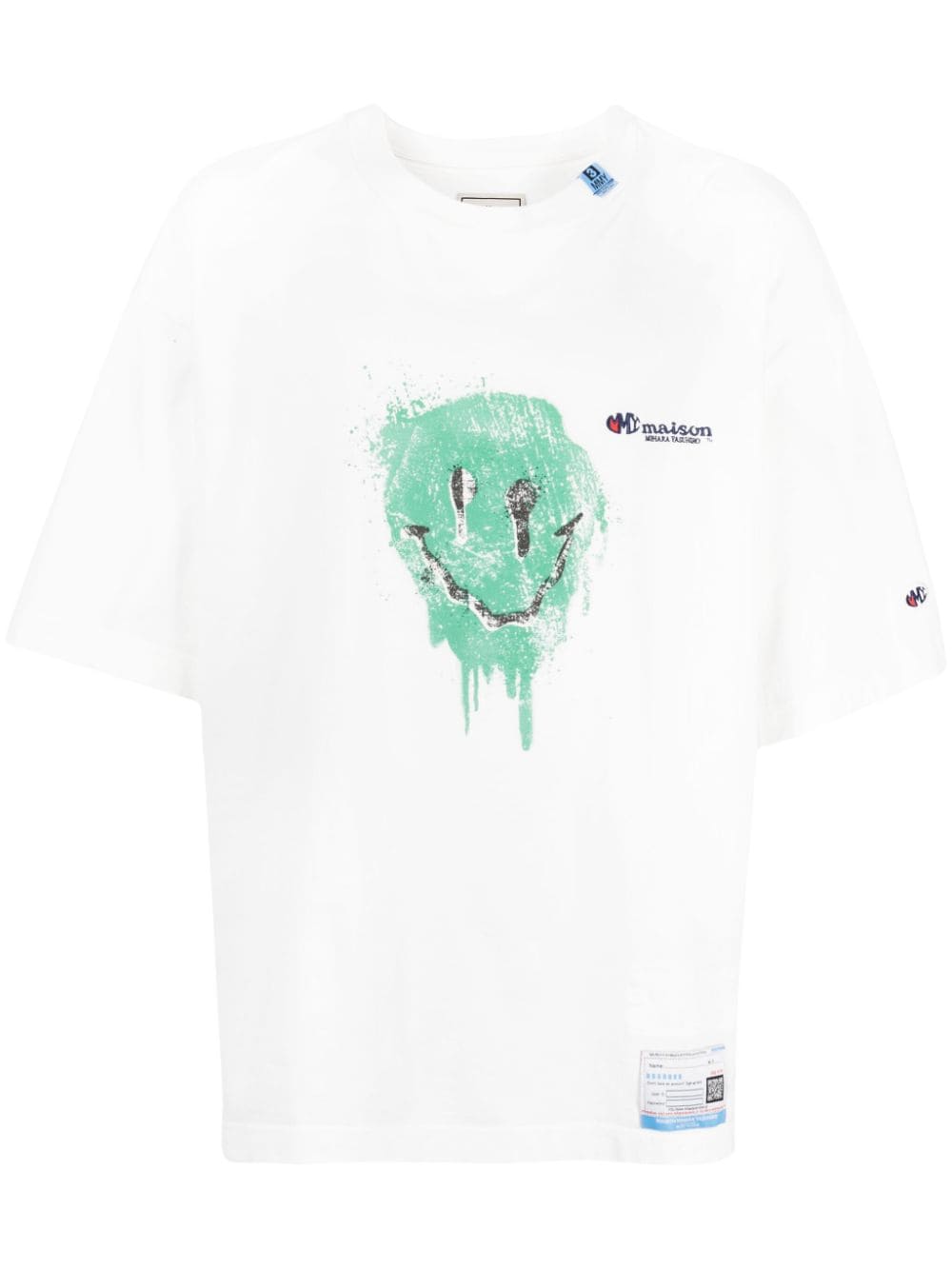 Maison Mihara Yasuhiro - T Shirt White Smiley - Lothaire