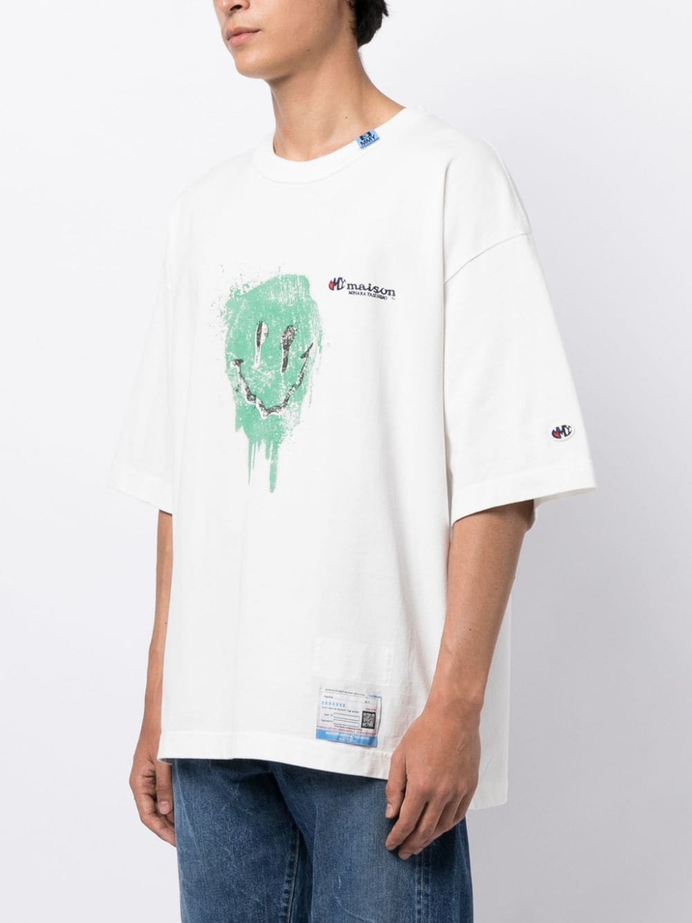 Maison Mihara Yasuhiro - T Shirt White Smiley - Lothaire