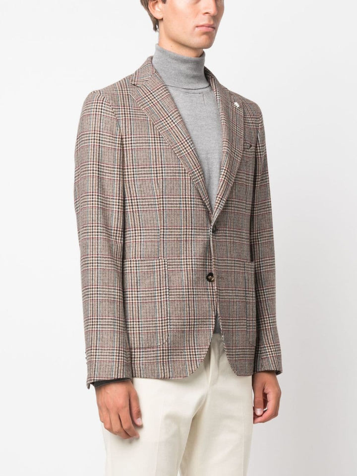 Manuel Ritz Blazer à motif pied-de-poule - Lothaire