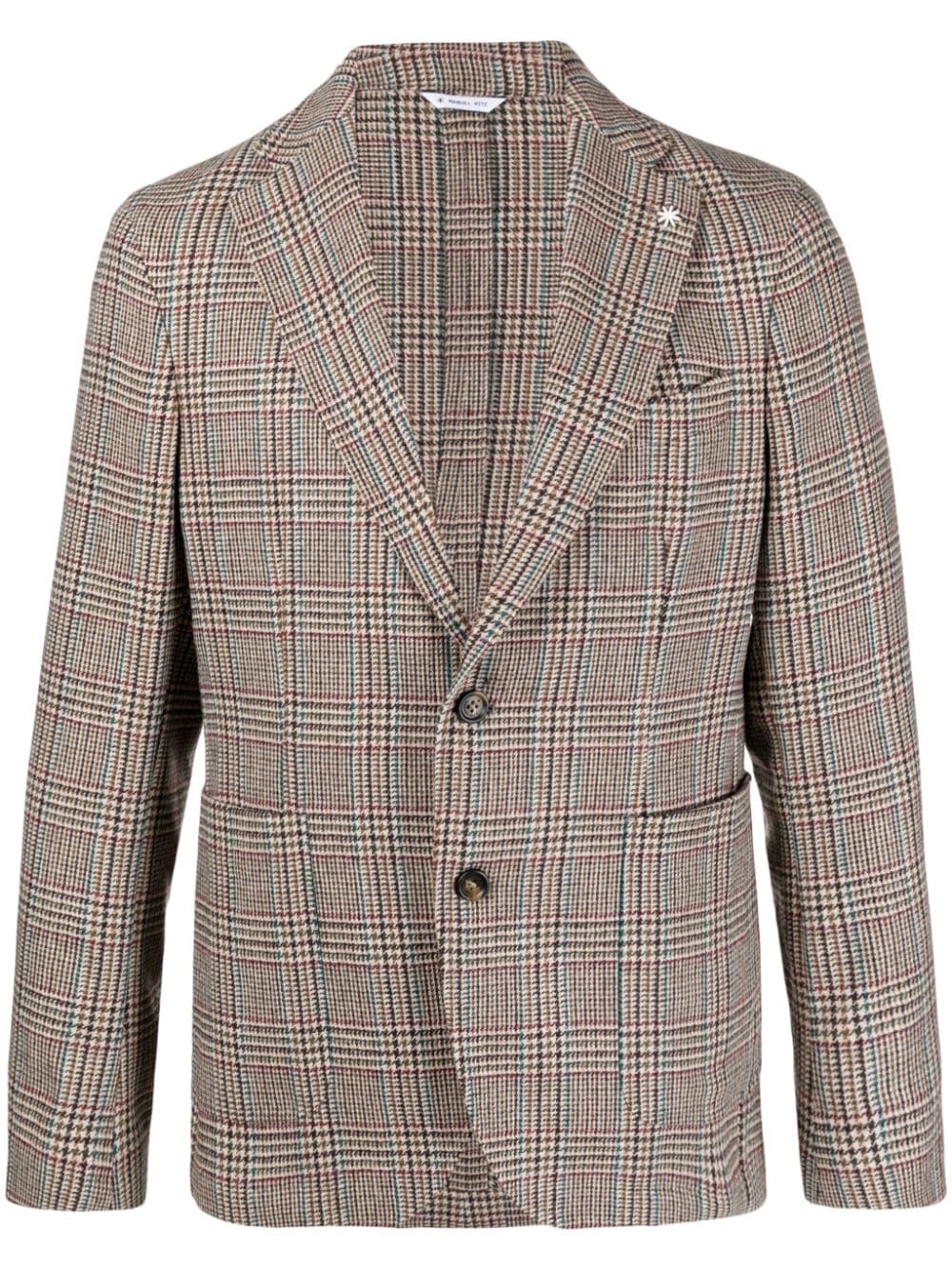 Manuel Ritz Blazer à motif pied-de-poule - Lothaire