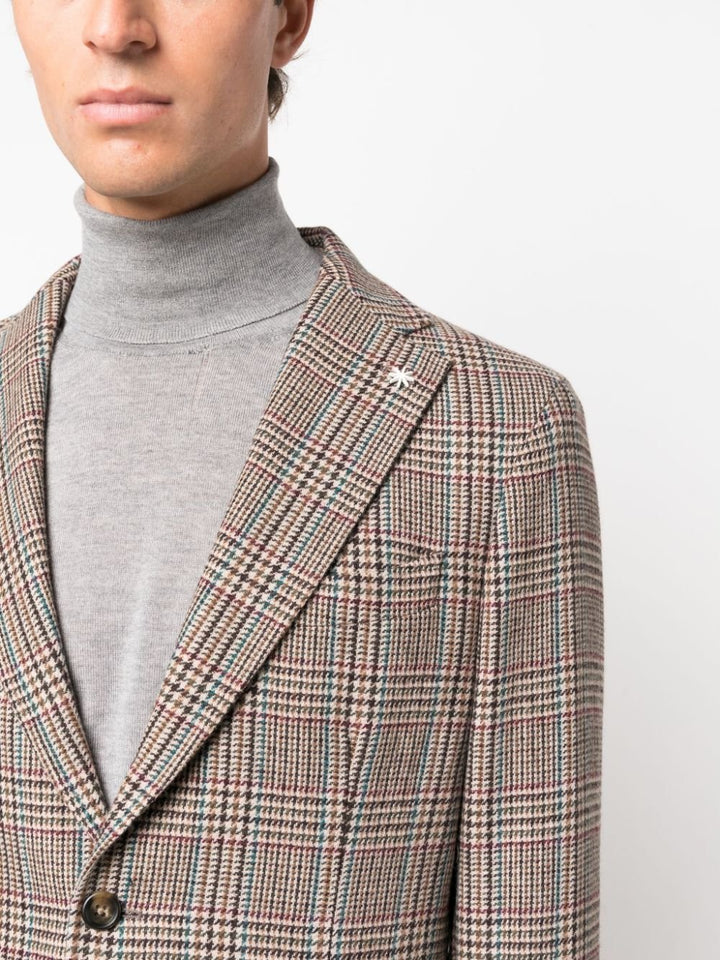 Manuel Ritz Blazer à motif pied-de-poule - Lothaire