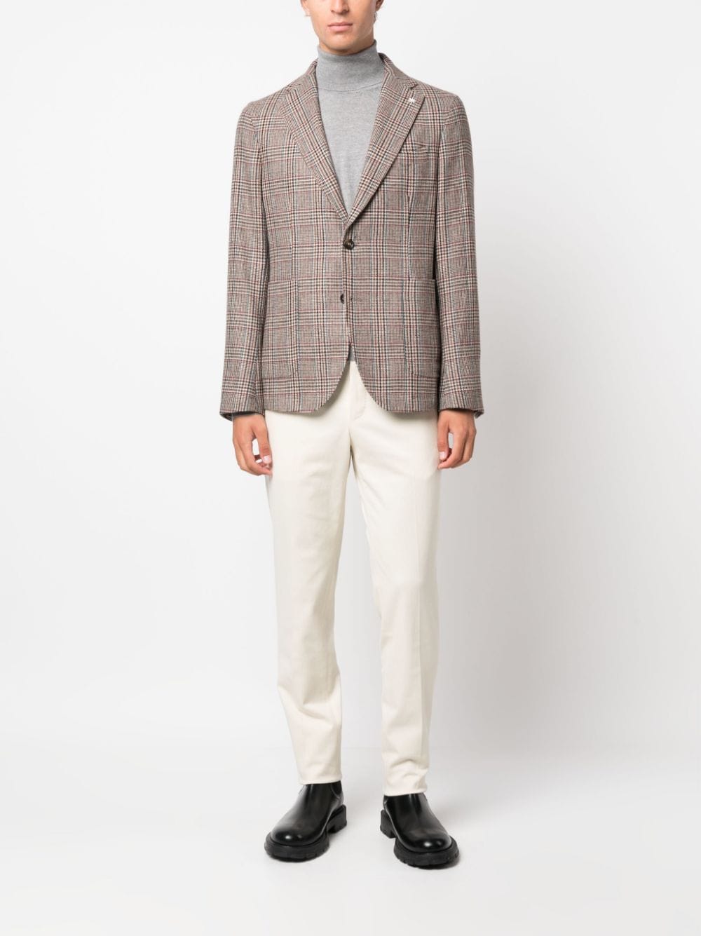 Manuel Ritz Blazer à motif pied-de-poule - Lothaire