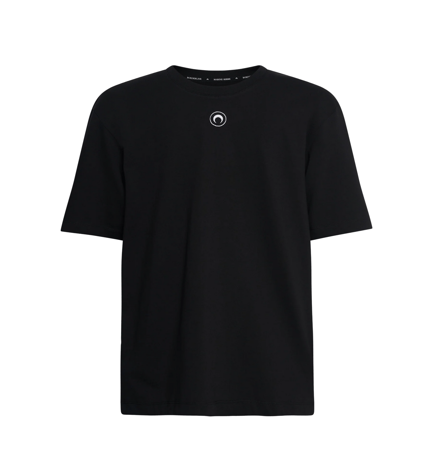 Marine Serre - T Shirt black uni en coton biologique - Lothaire